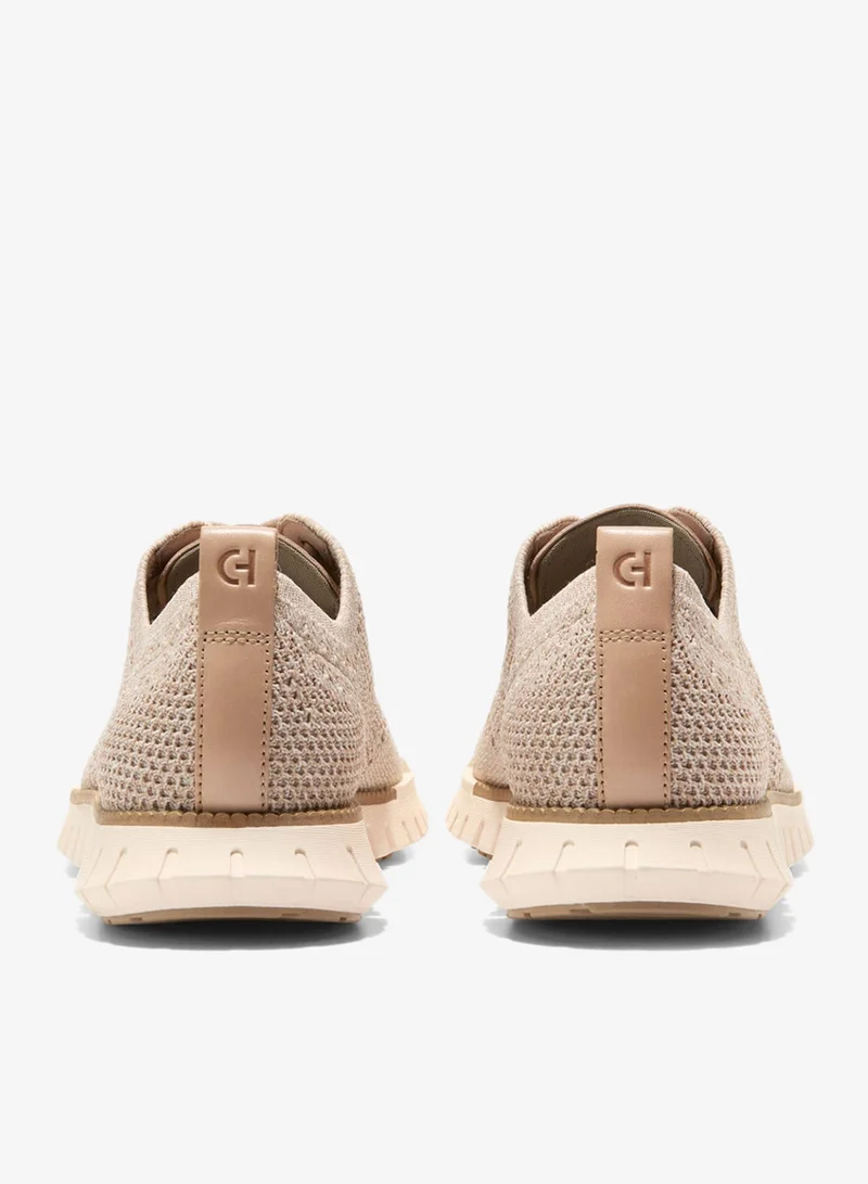 Cole Haan BEIGE Zerogrand Remastered Stitchlite Wingtip Sneakers for Men | Best Price UAE